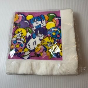 Lisa Frank Rainbow Kittens Love Balloon Napkins Beach 16 Beverage‎ Napkins NEW